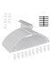 Non Slip Hangers Suit Hangers 50 Pack Ultra Thin Space Saving 360 Degree Swivel Hook Clothes Hangers for Coats Jackets Pants Dress Clothe Plastic Curved 100pcs Grey.