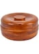 Winds Trading Rustic Wooden Bowl with Lid, S - 18 cm, Food Storage Container, Serving, Storing, Keeping Warm, Bread, Pastry, Spices, Pizza, Pet Food, Cereal