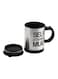 Self Stirring Mug Silver/Black 350ml