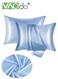 2PCS Satin Silk Bed Pillowcase for Hypoallergenic Soft Breathable Both Sides, Pillowcases Cooling Breathable Skin No Frizzy Hair Pillowcase, Silky Pillow Cover with Envelope Closure, Light Blue