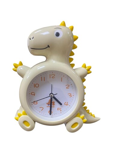 Generic Alarm Clock Desktop Dinosaur Alarm Clock Students and Children Special Bedside Clock Mute Creative Personality Super Loud Sound Digital Alarm Clock (Orange)