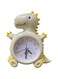 Generic Alarm Clock Desktop Dinosaur Alarm Clock Students and Children Special Bedside Clock Mute Creative Personality Super Loud Sound Digital Alarm Clock (Orange)