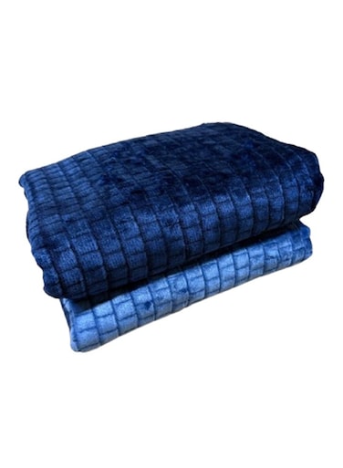 G H Super Soft Flannel Plush Throw Blanket &acirc;&euro;&ldquo; Grid Checked, Single Size (160x220 cm) for Bed and Sofa, Cozy and Comfortable