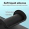 Case for Samsung Galaxy S23 FE Cover, Liquid Gel Rubber Bumper Case with Camera Protection Soft Microfiber Lining Cushion Slim Hard Shell Shockproof Protective Cover for Samsung Galaxy S23 FE (Black)