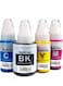 4-Pack Refill Dye Ink Kit Compatible with GI-490 (Black 135ml, Cyan Magenta Yellow 70ml for GI2410 GI3410 GI3411 Printers