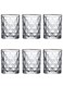Set, Set Of Six, Diamond Relief Transparent Cup, Can Be Used For Drinking Water, Coffee, Tea, Juice, Milk, 280 Ml