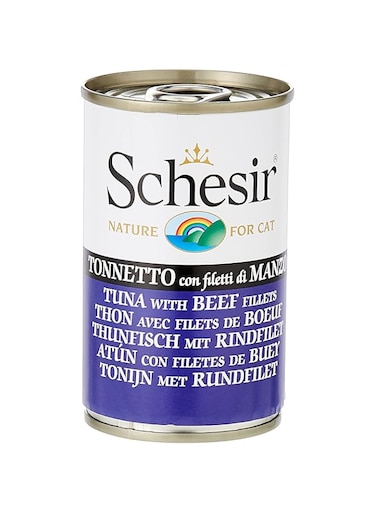 Schesir Cat Can Tuna With Beef ,140g (Pack of 1)
