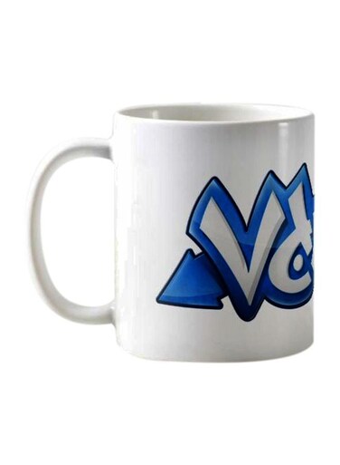 Piece Exit 7 Printed Ceramic Mug White/Blue