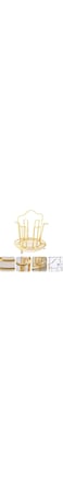 BPA&reg; 6 Cup Golden Drying Rack, Mug Draining Organizer, Drinking Glass Drainer, Cup Storage Stand, Non-Slip Bottle Drying Tree for Glasses, Mugs, Tumbler, Upside Down Kitchen Countertop Stand (Cirular)