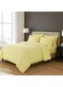 4-Piece Duvet Cover Set &acirc;&euro;&ldquo;Single Size, Includes 1 Duvet Cover(150x200cm), 1 Fitted Sheet(120x200+30cm) 2 Pillowcases(53x75cm), Color Cream