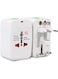 Universal Travel Adapter Type C, World Travel Power Plug With 2 USB, All In One Travel Plug Adapter For EU/US/UK/AU  (White)