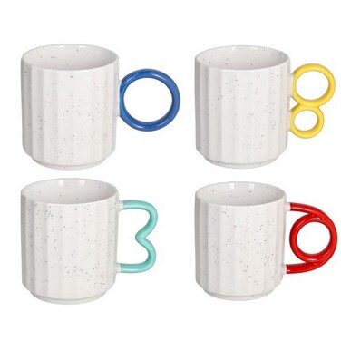 Iris Mika 440ml Mug &acirc;&euro;&ldquo; Elegant Porcelain Cup for Coffee, Tea &amp; Hot Beverages, Modern Design for Home, Office &amp; Dining Tableware, Assorted 1 Piece