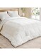 HOME Down Alternative Comforter, Duvet Insert, 102 x 90 Inches, All-Season Quilt, Dual-Sided, Breathable Viscose and Soft Microfiber, 300 GSM Fill, for Hot Sleepers, Machine Washable, White