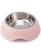 KG20 PET DOG WATER AND FOOD FEEDING BOWL Anti-Slip Slip Resistant Rubber Base Pet Feeder + FREE FOOD SCOOP FOR YOUR DOGS / CATS (PINK)