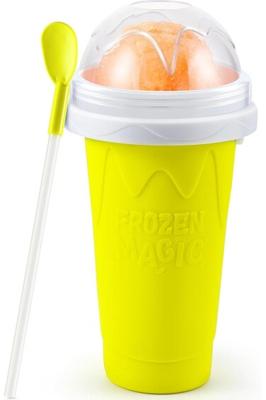 Slushy Cup Frozen Magic Slushie Maker Fun Squeeze Gadget for All Ages Assorted Colors