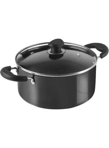 Hard Anodized Sauce Pot with Glass Lid- 24 cm, 5 Ltr Non - Induction