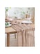 Cheese Cloth Table Runner, 2 Pack Cheesecloth Table Runners for Dining Table, Boho Tablecloth, Sheer Table Runner,35"x118" Gauze Table Runners for Holiday Wedding Decro Birthday Party-Rose Beige