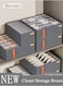 3pcs Wardrobe Clothes Organizer Sock Underwear Drawer Organizer Dividers Cell Foldable Fabric Dresser Closet Organizers and Storage Bins for Clothing, Baby Clothes, Bra, Panty, Scarf, Ties, Scarves