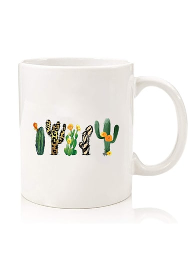 Premium Quality Two Sided Printed Coffee Mug Tea Cup For Home Office, Kids Men Women cactus