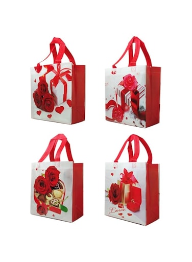 Packingoutlet Non-Woven Tote Bags, 24-Pack, Laminated,Stylish, Reusable, Suitable for Various Occasions
