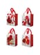 Packingoutlet Non-Woven Tote Bags, 24-Pack, Laminated,Stylish, Reusable, Suitable for Various Occasions