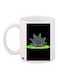 Printed Ceramic Coffee Mug White/Black