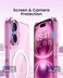 Ultra Clear Magnetic Military Grade Drop Protection Case Cover for IPhone 16 Plus, Magnetic Charging (IPhone 16 Plus)