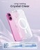 Ultra Clear Magnetic Military Grade Drop Protection Case Cover for IPhone 16 Plus, Magnetic Charging (IPhone 16 Plus)