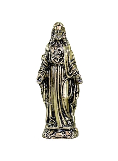 eSplanade Brass Holy Jesus Christ Statue Spiritual Idols - 5.75 inches   Religious Statues   Holy Statue of Christians
