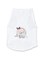 Ohana Spring Wear Collection Solid Colour Animal Fashion Prints Vest Clothes With Round Neck For Cats And Dogs White/Elephant Print Medium Size, Pcs0042/02