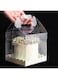 DZOZO 10Pcs Transparent Cake Box Clear Cake Gift Box Square Plastic Baking Box Cupcake Containers Display Box Carrier Cake Holder for Candy Chocolate Dessert