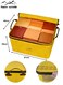 outside 85L Large Capacity Foldable Storage Box Bag - Golden Yellow Waterproof EVA Collapsible Organizer with Label Panel for Home, Car &amp; Camping, Ideal for Clothes, Tools, Outdoor Gear   Easy-Clean Soft Material