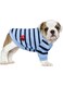 Preferhouse Pet Dog Striped T-Shirt Dogs Cats Cotton Vest Spring Summer Pet Apparel Tee Shirt Suitable for Small and Medium Large Pets French Bulldog Bichon
