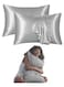 Pack of 2 Skin-Friendly Silk Satin Pillowcases with Envelope Design, Smooth Pillowcase Hair-Friendly Pillowcase Luxurious Satin Pillow Covers For Better Sleep Anti-wrinkle Pillowcases for Sensitive Skin
