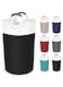 Excefore Laundry Basket, Laundry Hamper, Collapsible Laundry Baskets, Dirty Clothes Hamper, Waterproof with Foam Protected Aluminum Handles for College Dorm, Family 90L (Black)