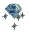 Holographic 3D Hanging Decoration Silver 29in