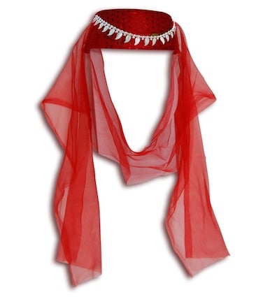 Sequins Harem Girl Hat Red