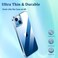 Muzz Crystal Clear Case for iPhone 14, Silicone, TPU Material, Ultra Thin, Transparent (iPhone 14)