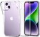 Muzz Crystal Clear Case for iPhone 14, Silicone, TPU Material, Ultra Thin, Transparent (iPhone 14)