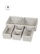 Foldable Cloth Storage Box Closet Dresser Drawer Organizer Fabric Baskets Bins Containers Divider with Drawers for Clothes, Underwear, Socks, Clothing, Set of 6