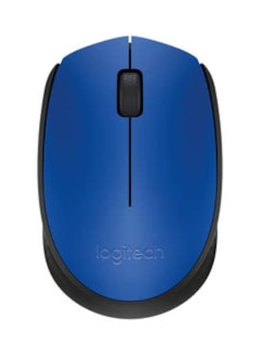 Logitech M170 2.4G Wireless Optical Mouse Ergonomic Symmetrical Mouse with 10m Wireless Transmission Distance Plug and Play Blue Blue