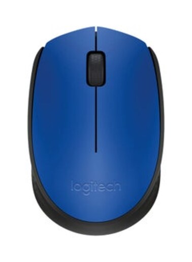 Logitech M170 2.4G Wireless Optical Mouse Ergonomic Symmetrical Mouse with 10m Wireless Transmission Distance Plug and Play Blue Blue
