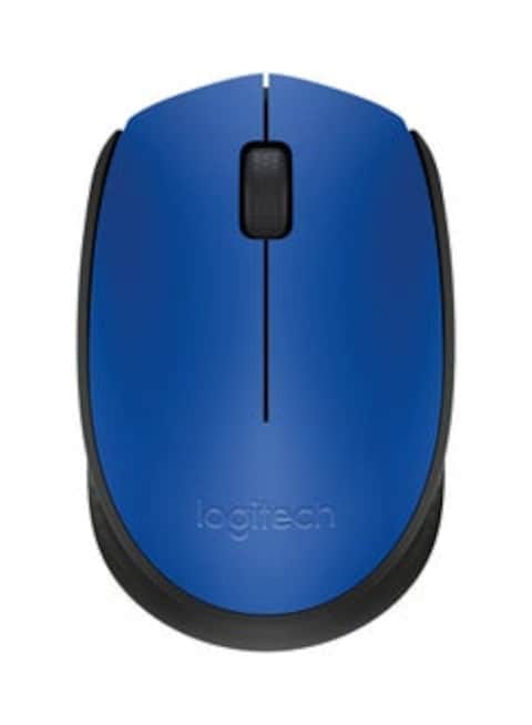 Logitech M170 2.4G Wireless Optical Mouse Ergonomic Symmetrical Mouse with 10m Wireless Transmission Distance Plug and Play Blue Blue
