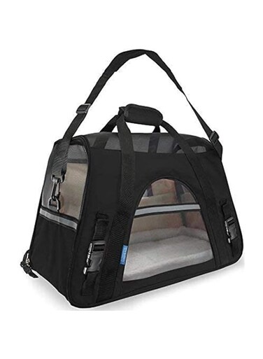 Pet Dogs Cats Travel Carrier Bag Soft EVA Portable Foldable Pet Bag Breathable Outdoor Carrier M Sizes Pink