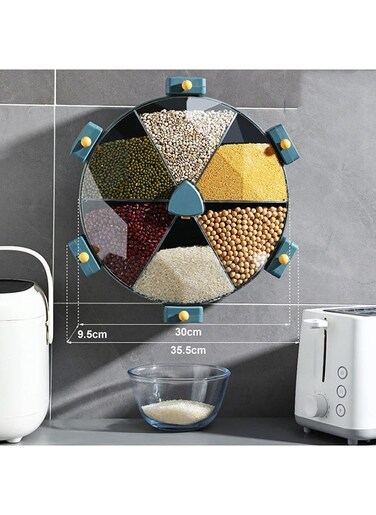 Essential 6-In-1 Grains Food Dispenser 36 x 36cm