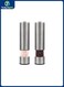2 Salt &amp; Pepper Electric Grinder Set, Grinding Regulator, Stainless Steel, Silver Chrome