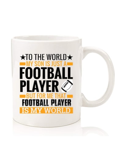 Premium Quality Two Sided Printed Coffee Mug Tea Cup For Home Office, Kids Men Women Football player Black