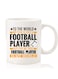Premium Quality Two Sided Printed Coffee Mug Tea Cup For Home Office, Kids Men Women Football player Black
