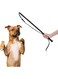 1pc Cowhide Dog Agitation Whip Black Dog Teaser Wand Dog Training Whip Dog Teaser Wand Outdoor Playing for Pulling, Chasing, Chewing, Teasing, Training