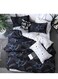 Deluxe Four Piece Set of Printed Bedding Made of High Cotton Multicoloured Cotton 200 By 230 Cm